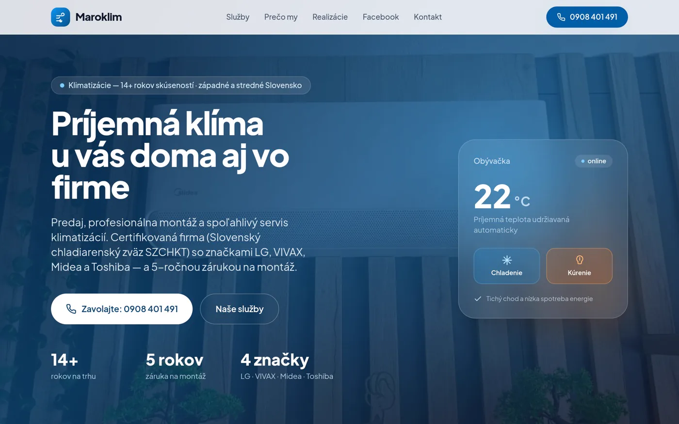 Web maroklim.sk
